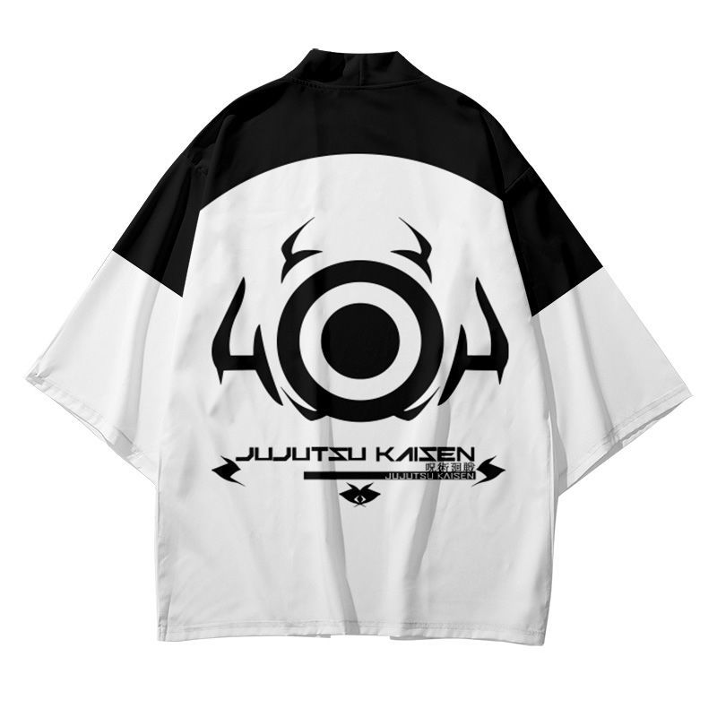 麟月 咒术回战虎杖悠仁动漫周边二次元咒印衣服夏季休闲宽松外套羽织