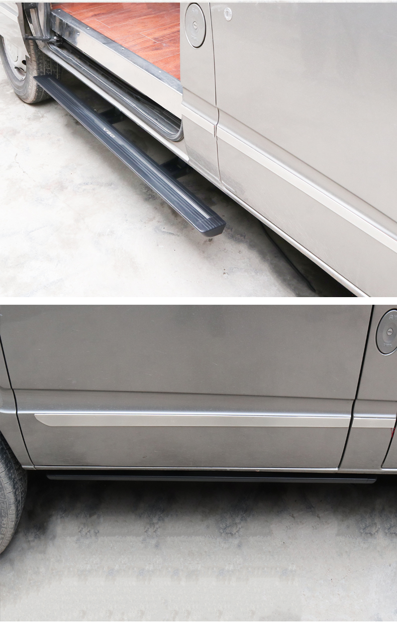 【改装】大通v80 v90改装电动侧踏板上汽大通v80专用迎宾折叠侧翻加长