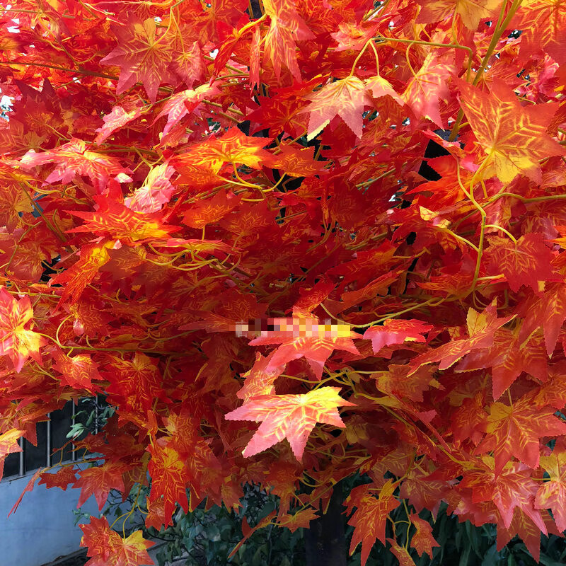凯都假花假树仿真枫叶树假红枫树仿真大树假迎客松盆景绿植假树落地