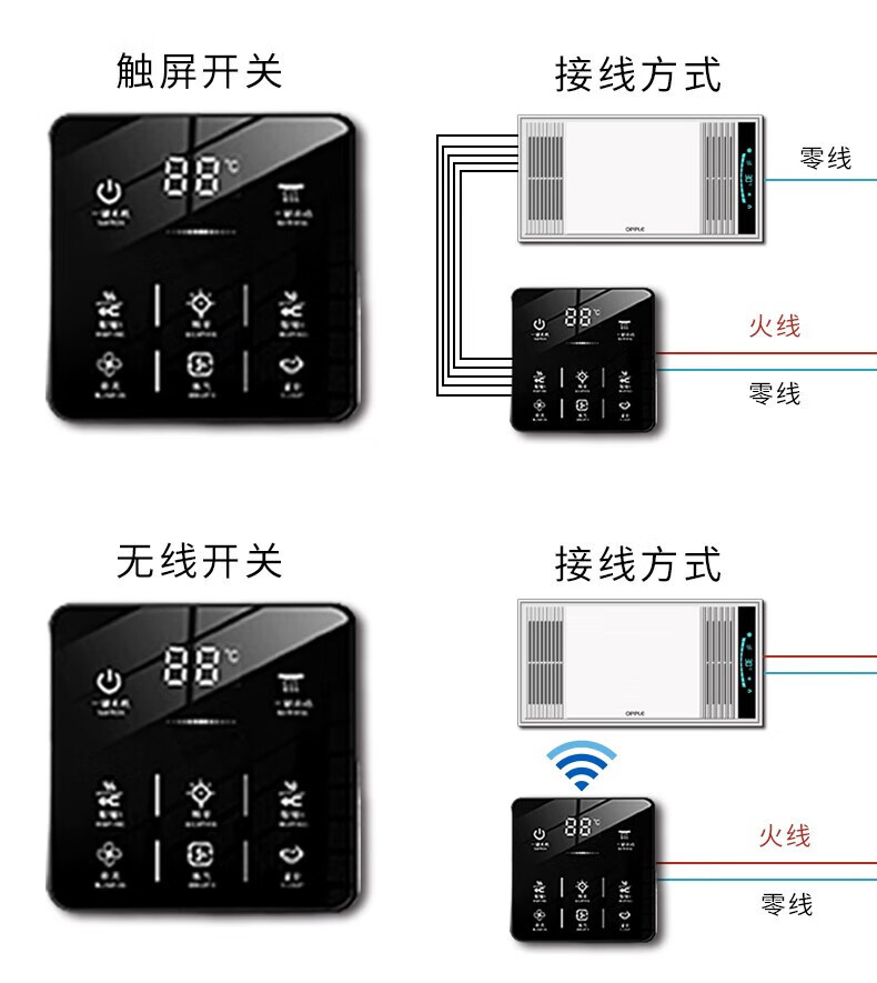 opple浴霸说明书图片