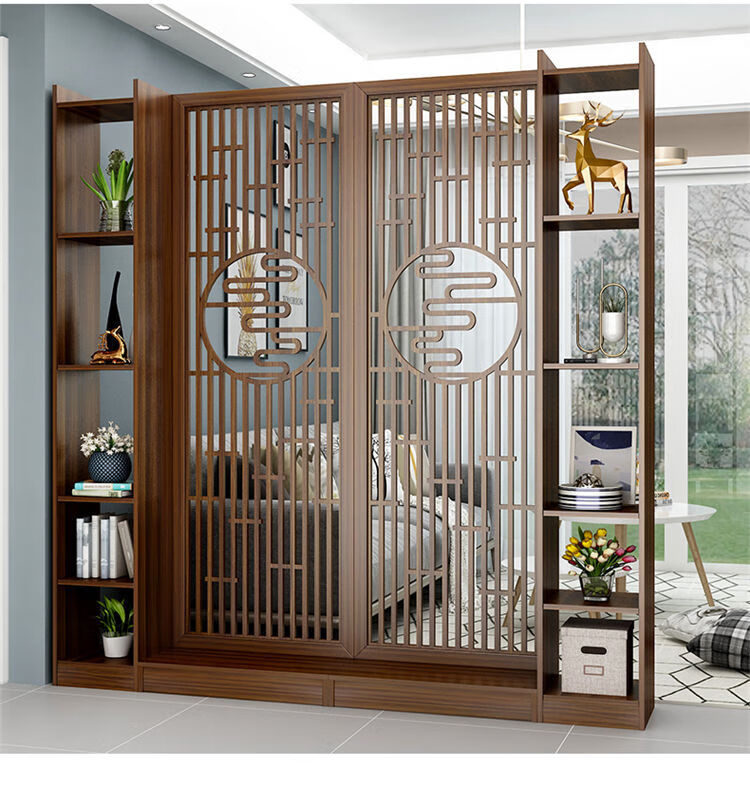 新中式屏风遮挡隔断玄关柜新款门入户2022客厅现代简约装饰家用进门