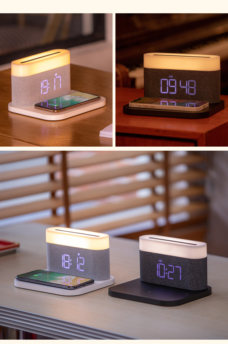 华为通用智能无线充电器感应台灯床头便携led小夜灯网红桌面氛围灯