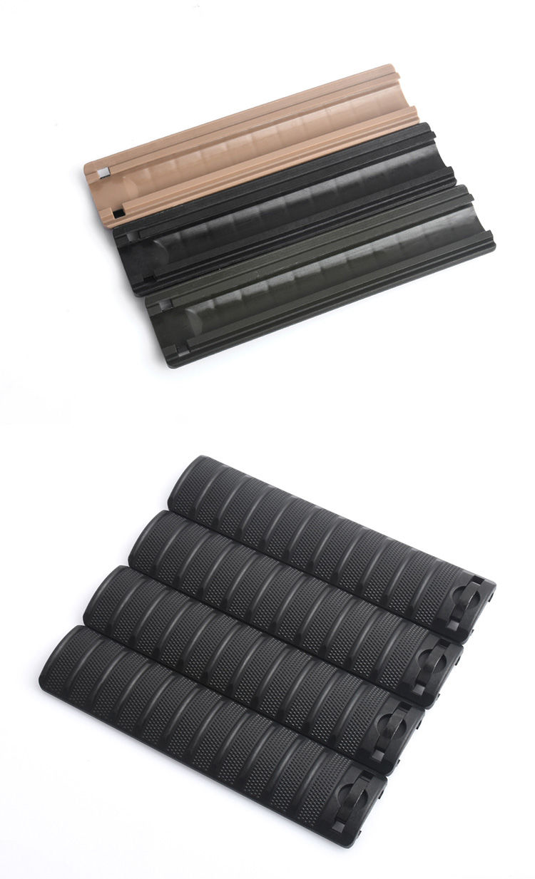tigerdogkac护木片moe鼠尾尼龙防滑护木片改装配件20mm卡槽黑色a款