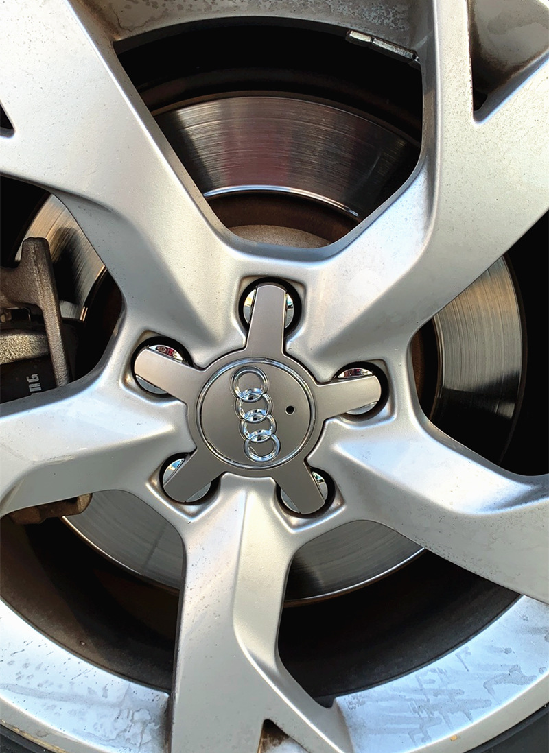 适用奥迪a3q3 a4l a5 q5 a6lq7 a8l轮毂帽轮胎中心盖车轮标轮毂盖 凸