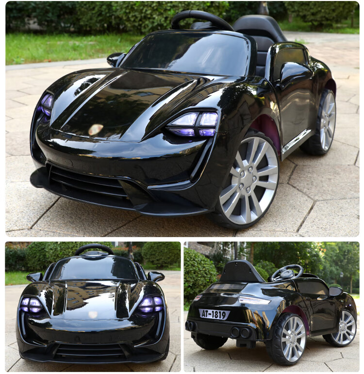 新款儿童电动车四轮带遥控摇摆汽车可坐宝宝玩具车男女冲电瓶童车