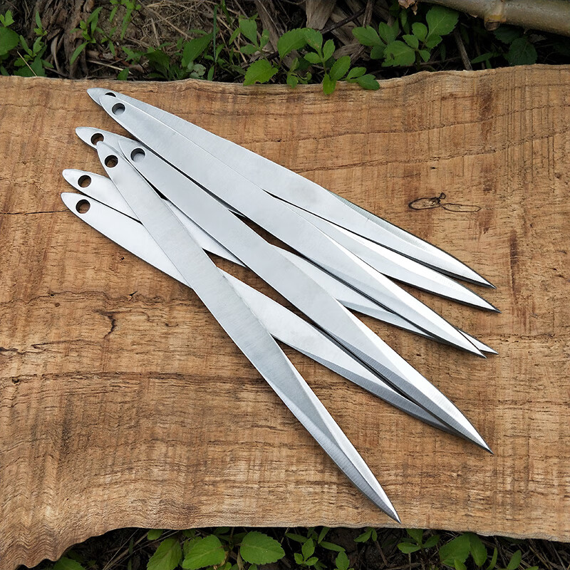 飞刀飞镖厚款柳叶针直旋飞钢针飞镖暗器郊外练习户外玩耍投掷运动娱乐