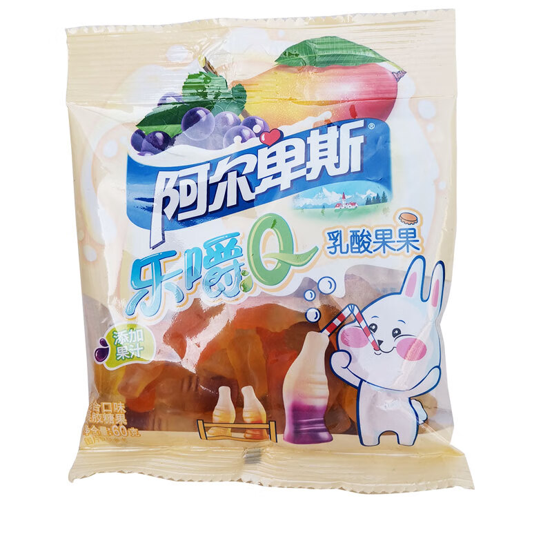 阿尔卑斯乐嚼qq糖缤纷乐园钻戒指款乳酸橡皮凝胶混合口味零食小吃乐嚼