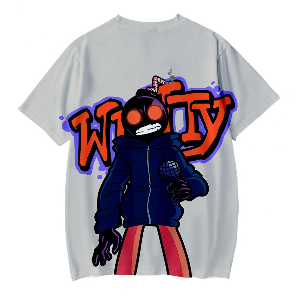 周五夜放克衣服儿童短袖friday night funkin黑色星期五之夜周边t恤