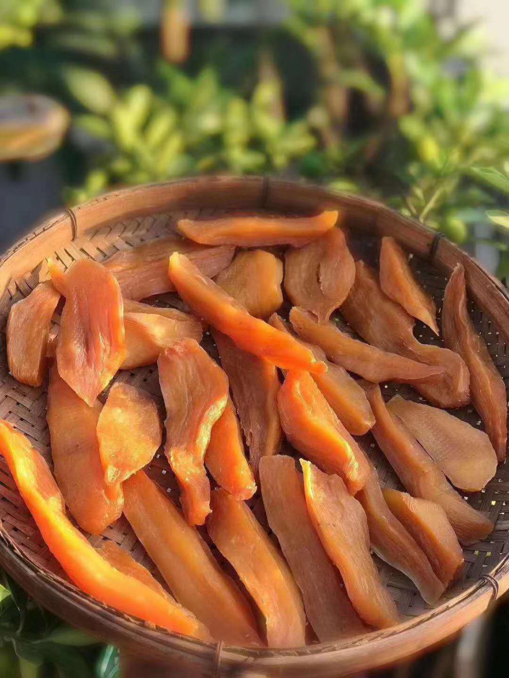 龙岩连城倒蒸地瓜干农家自制软糯红薯干软番薯条片原味无添加油无添加