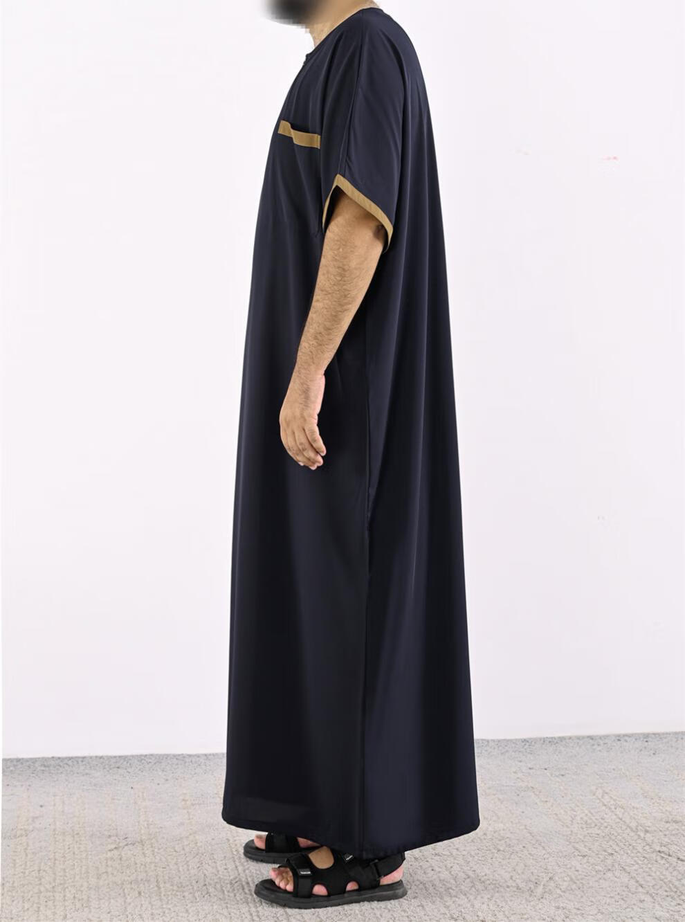 【回族礼拜服男】阿拉伯宽松男装回族长袍纯色透气马来服休闲款式有