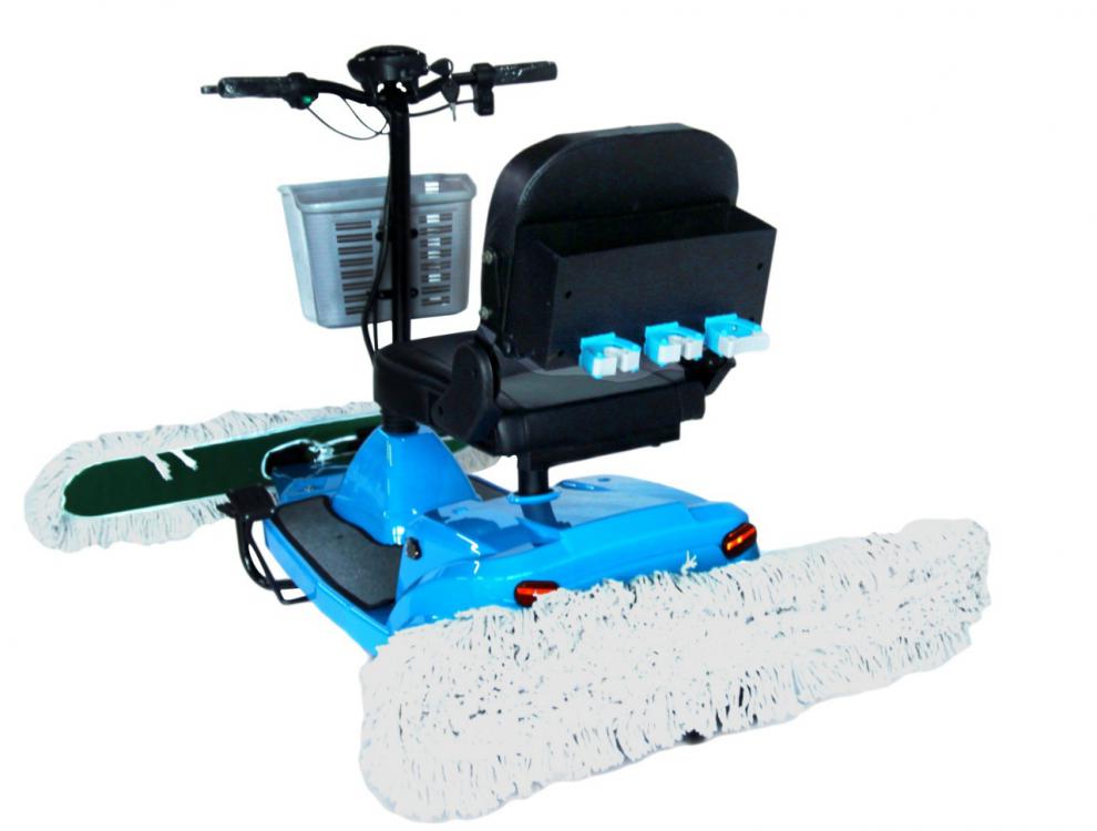 【链工】尘推车工厂车间环氧地坪驾驶式拖地机地库洗地机尘推保洁 c4