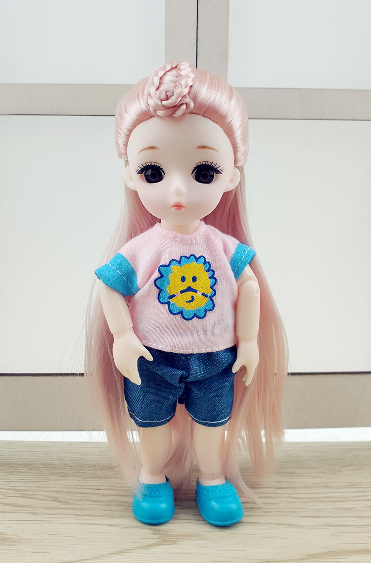 适用于云翔四海云翔四海16cm17厘米依梦芭比娃娃3d真眼13关节换装bid8