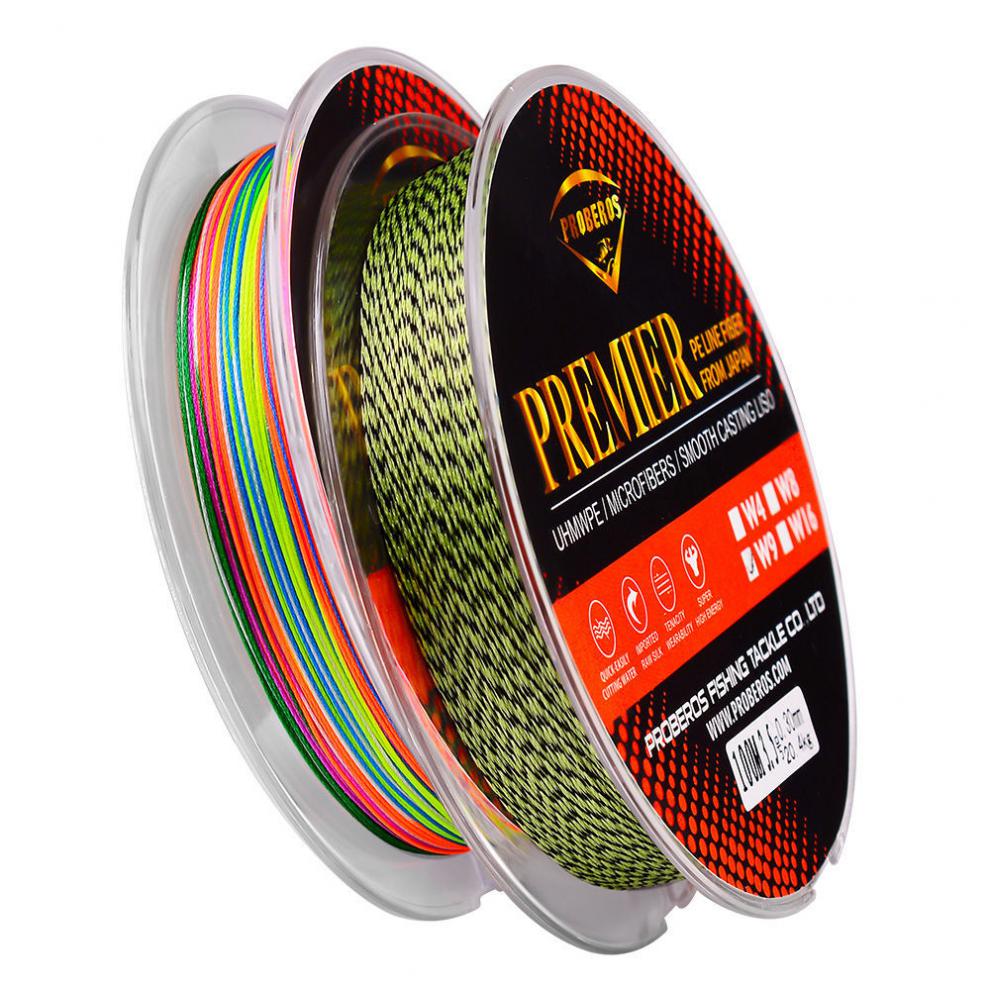 100米大力马鱼线主线4编8遍子线拉力鱼线进口路亚pe线耐磨线中国红8遍