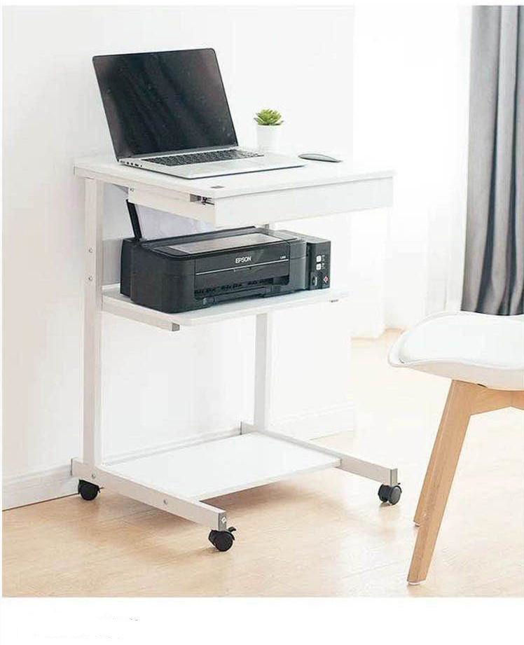 学习桌成人高中小户型一体可移动打印机书桌台式带轮电脑电脑桌长度