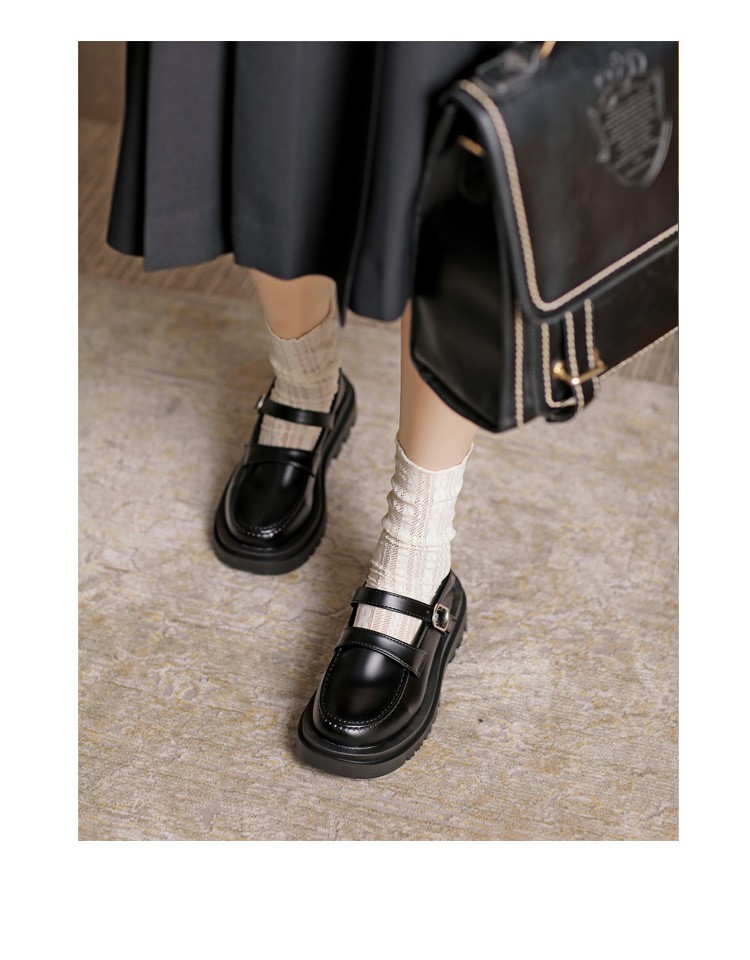 小皮鞋jk玛丽珍女制服鞋小皮鞋女春季日系jk制服鞋松糕底学院风玛丽珍