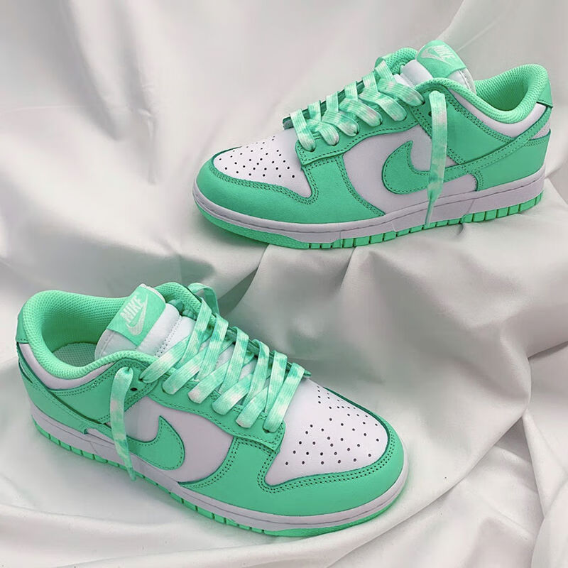 low绿板鞋男女情侣休闲鞋夏季浅色穿搭潮流莆田aj sbdunk绿 39【图片
