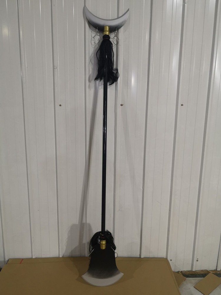 轻奢高端新款沙僧月牙铲鲁智深禅杖彩色表演道具儿童节玩具木男孩