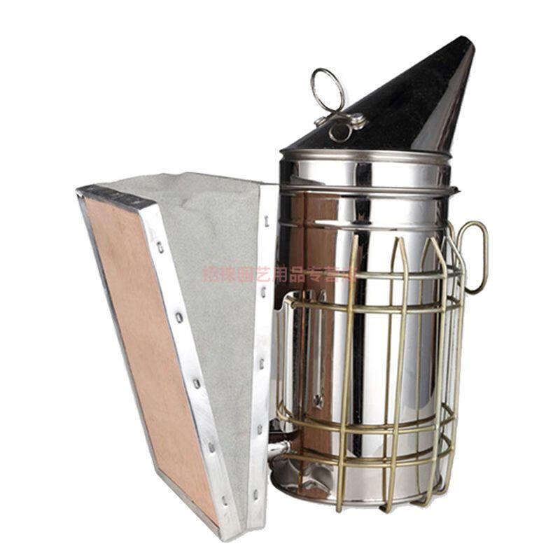 蜜蜂喷烟器可定制不锈钢养蜂喷烟驱蜂专用吹烟器手动带护罩熏蜂器定制