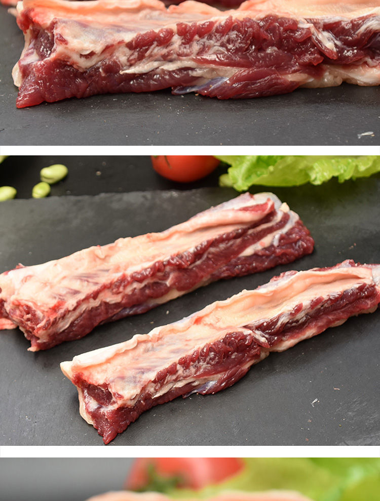 原切牛肋条新鲜剔骨牛肉健身牛肉烤肉焖煮烧烤牛肉 四斤【图片 价格