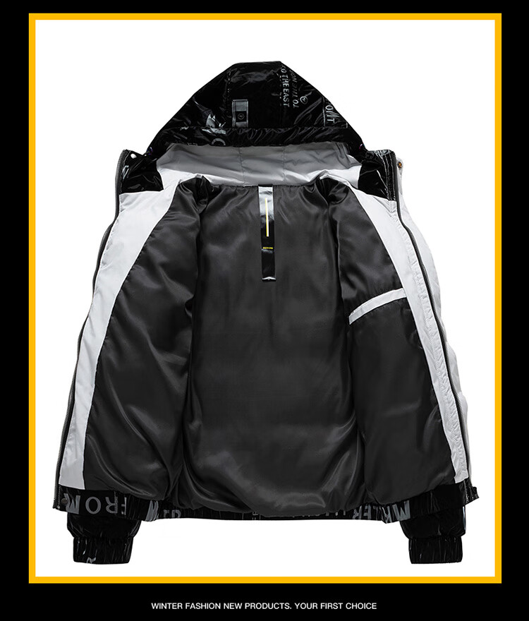 nasa棉服男秋冬季男装冬季新款潮牌情侣棉衣宽松pu仿皮连帽加厚短款