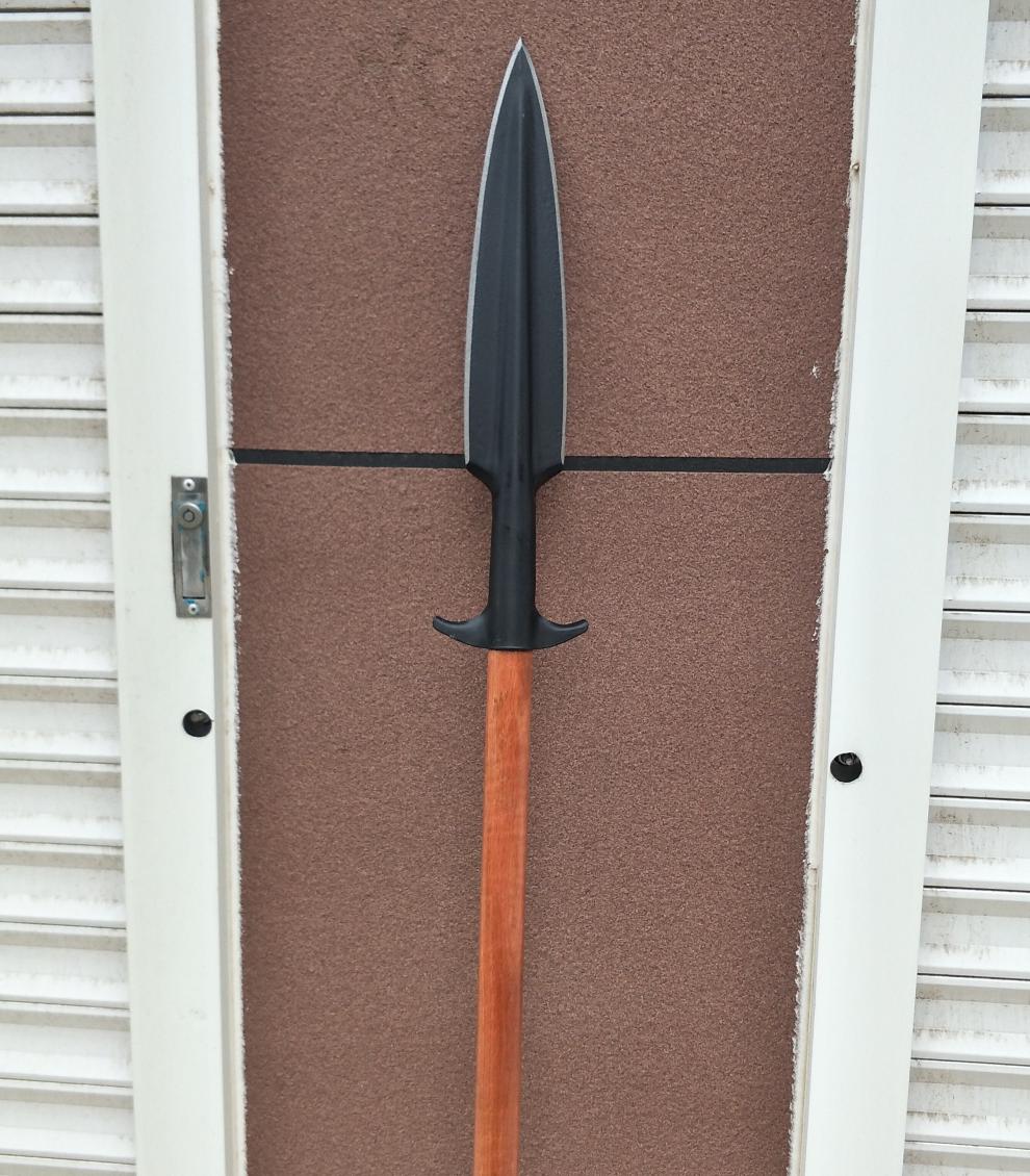 采缇长矛枪头矛头扎枪锰钢一体户外矛冷钢矛霸王枪未开刃新款矛头14米