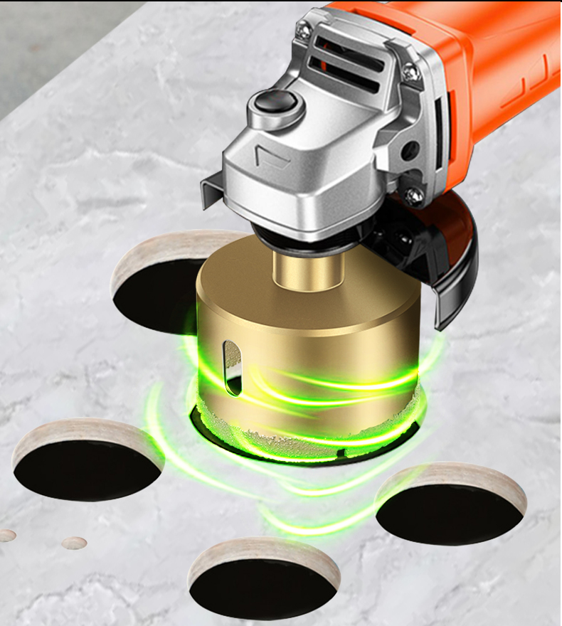 钎焊角磨机石材打孔钻玻璃钻头陶瓷鹅卵石花岗岩大理石瓷砖开孔器 8mm