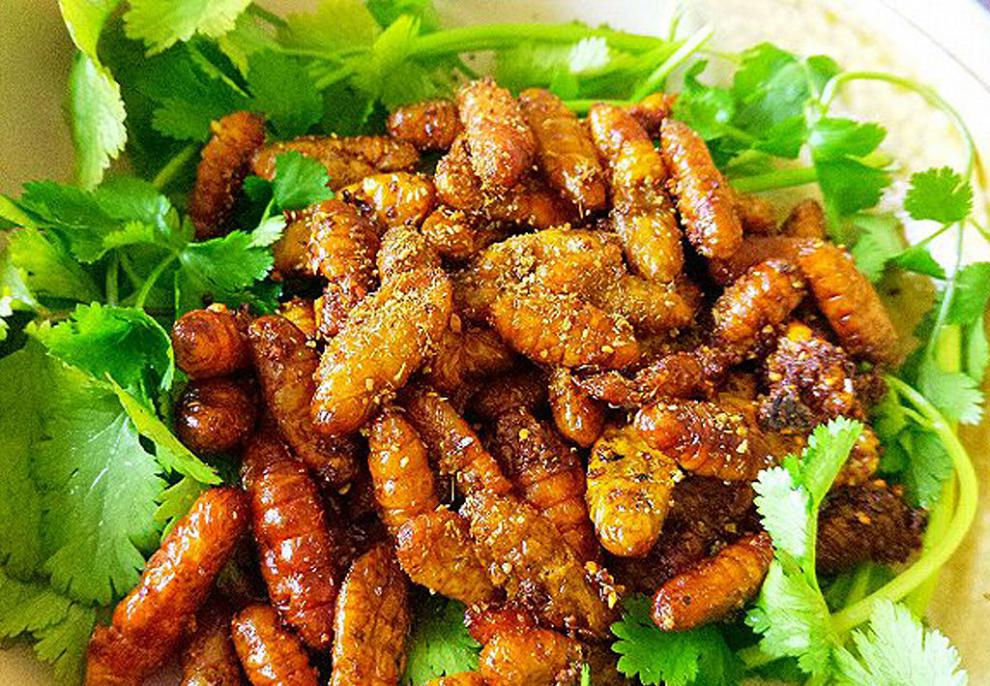 五香蚕蛹香酥油炸即食金丝蛹黄金蛹桑蚕蛹小蚕蛹虫子美食 一瓶 五香