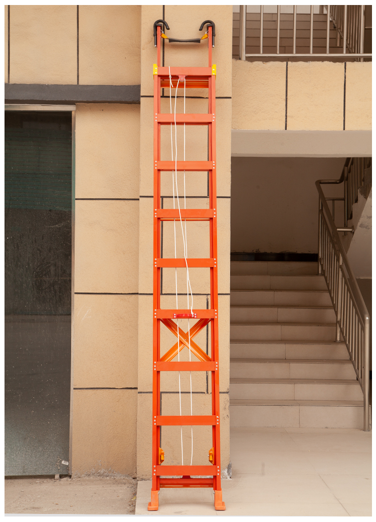伸缩梯10米铝合金伸缩梯子工程户外单梯加厚折叠带钩抽拉梯升降6米8米