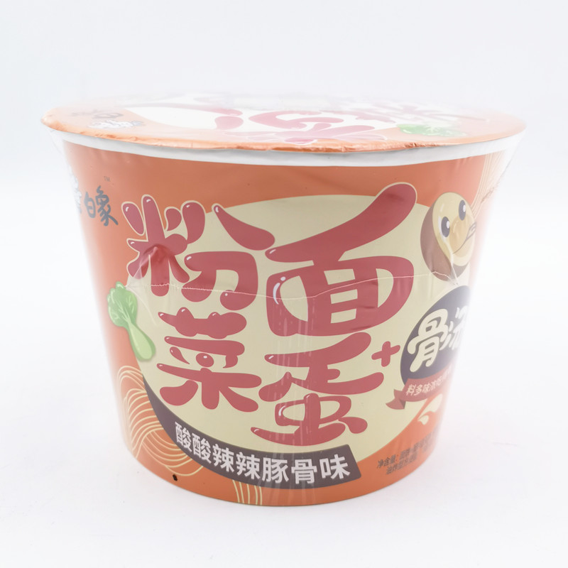 白象白象粉面菜蛋骨汤桶面卤蛋粉丝泡面肥牛味麻辣烫味豚骨味方便面