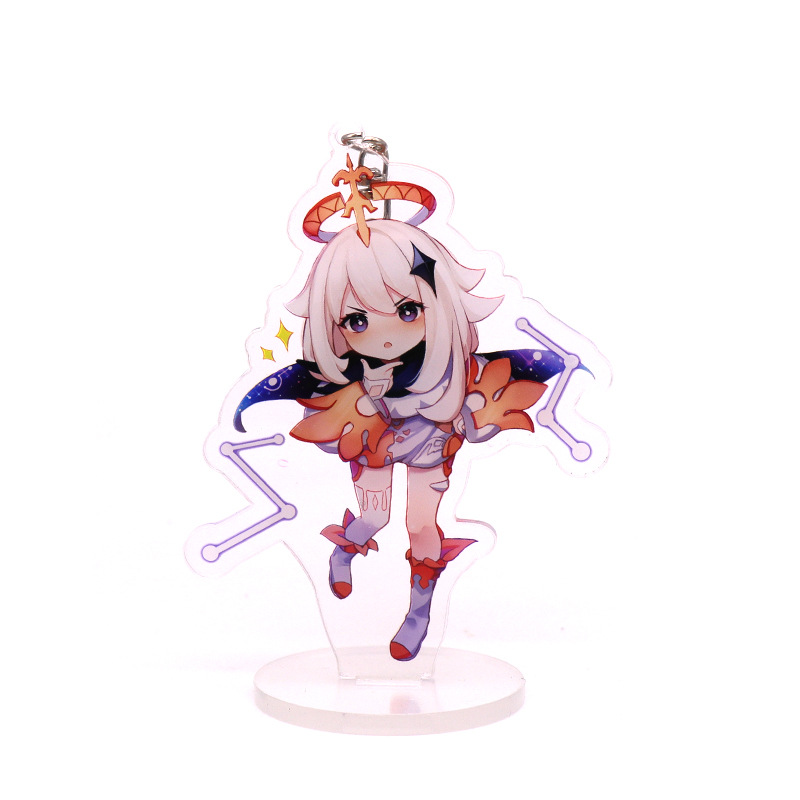 樱云漫原神周边钥匙扣亚克力胡桃神里绫华枫圆万叶双面挂件小立牌摆件