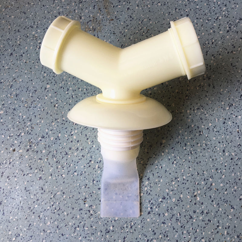 三通防臭地漏接头4050pvc管道单双排水y型两用直插头 【75管】y型三通