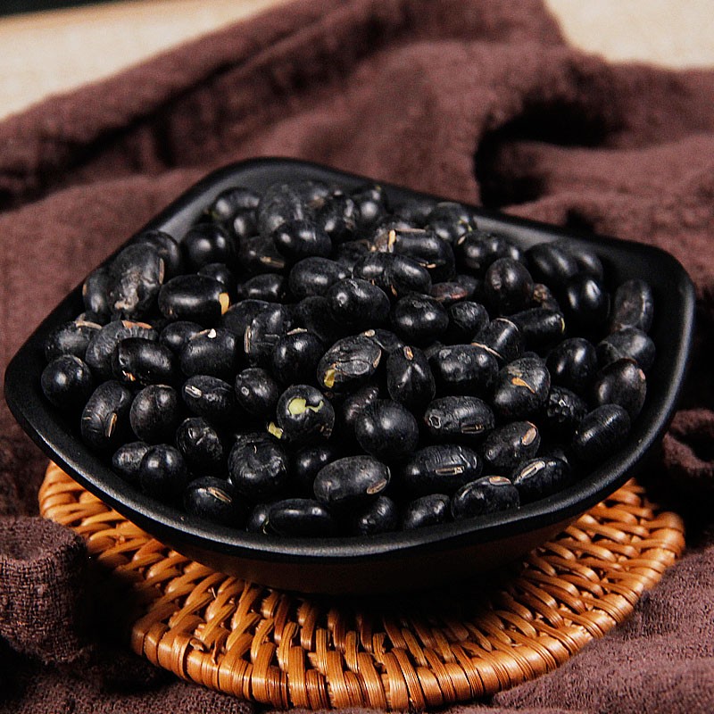 连锁药房发货】黑豆 500克 中药材 无硫熏中药材 可搭芝麻可自磨粉