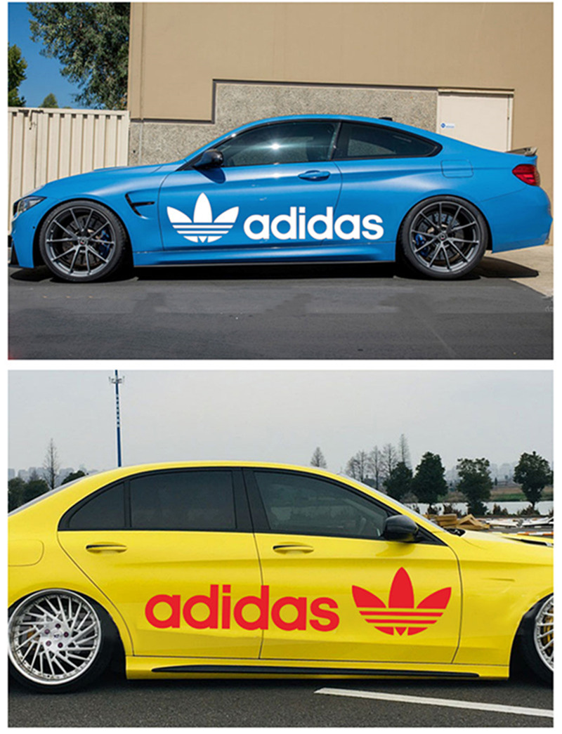 nike潮牌遮挡大勾车贴汽车改装创意车身拉花划痕车门耐克个性贴纸