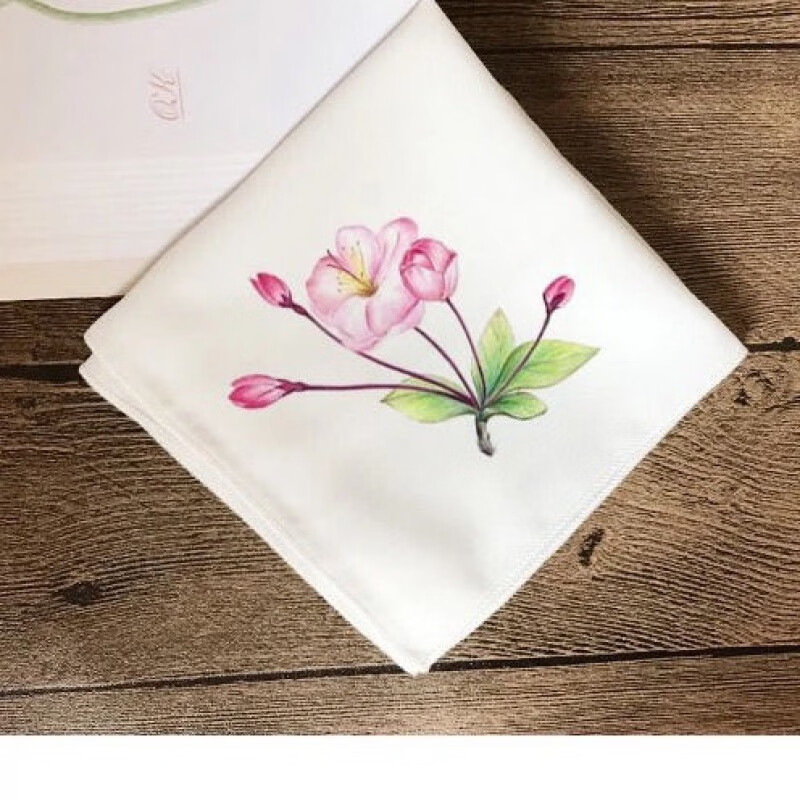 刺绣手帕套件初学者适用含工具含针法教程新手苏绣diy海棠花带工具绣