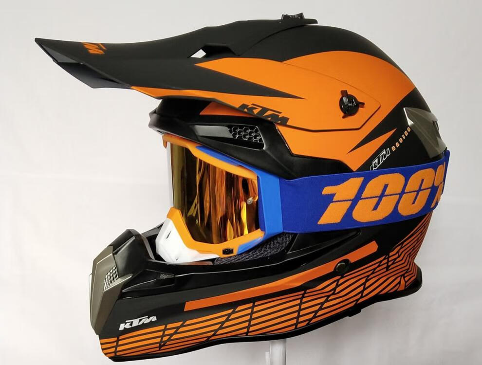 2022新款ktm越野摩托车头盔2020新款摩托车头盔赛车头盔盔ktm越野头盔