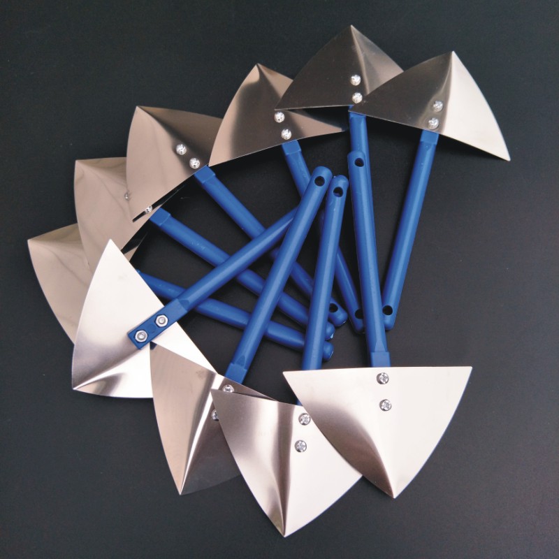 蓝柄不锈钢阴角器阳角器抹灰腻子阴阳角拉角器刮墙工具2个阴角2个阳角