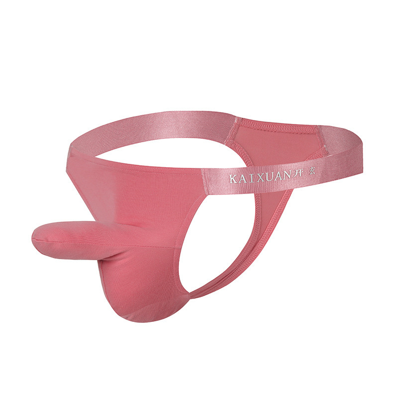 【私密发货】欧美男士情趣内裤枪弹分离分仓低腰性感透气丁字裤鼻t裤