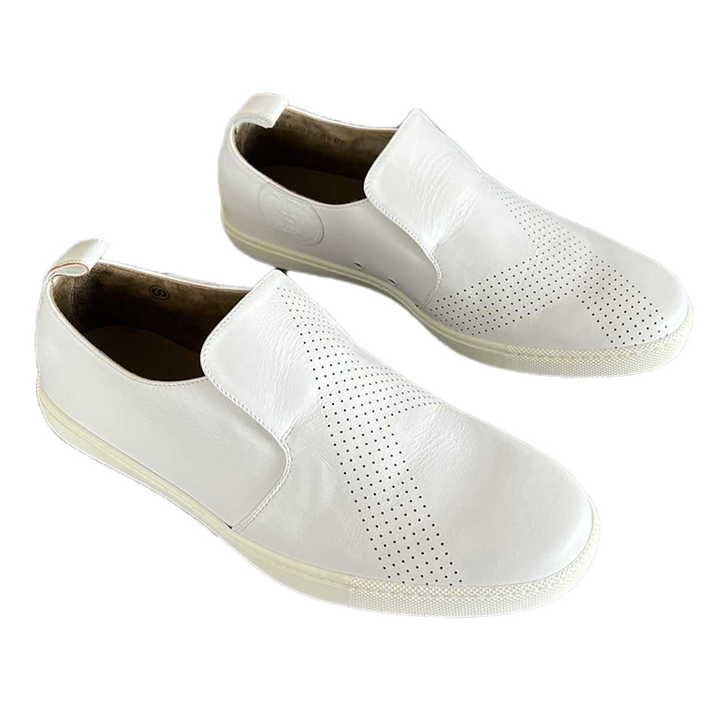 精品hermes爱马仕男士休闲鞋经典一脚蹬cx白色系405