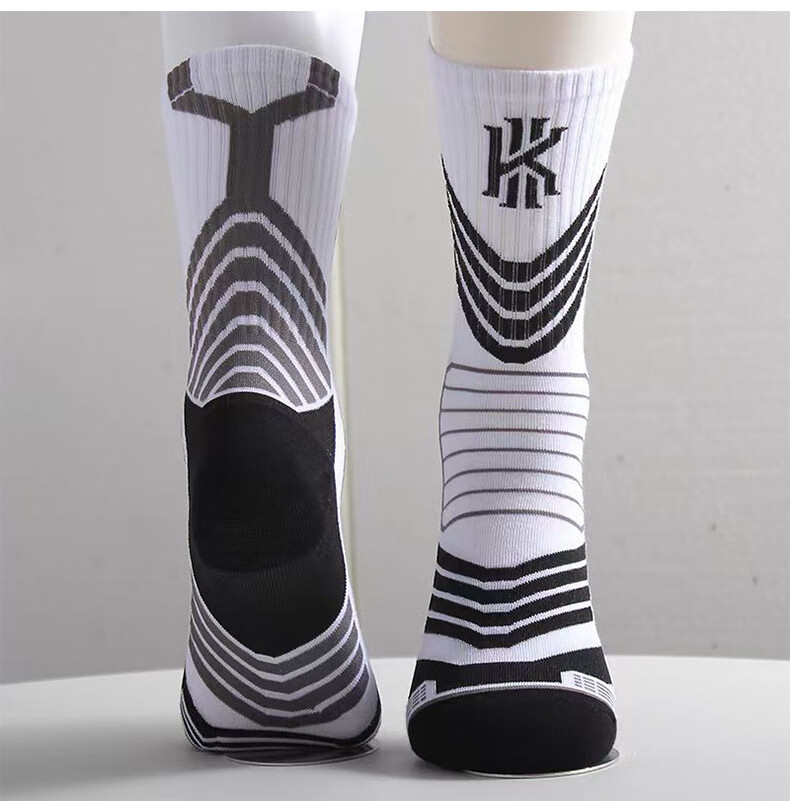 乾裳nba篮球球星精英实战运动潮袜 白袜红蓝条哈登 均码【图片 价格