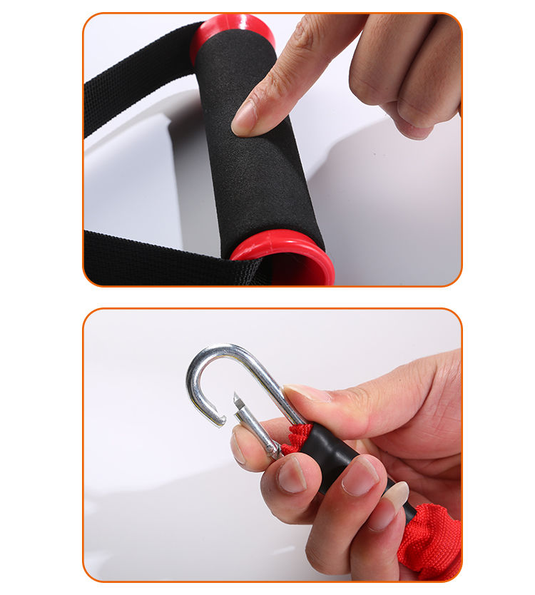 升级防断款套织带11件套乳胶拉力绳套装葫芦钩弹力绳训练拉力器不防断