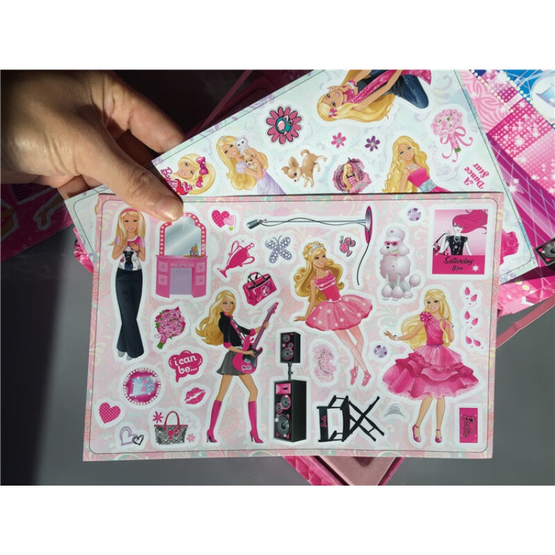 公主磁铁换装贴纸玩具367岁幼儿童小女孩衣服反复粘贴 芭比公主甜心