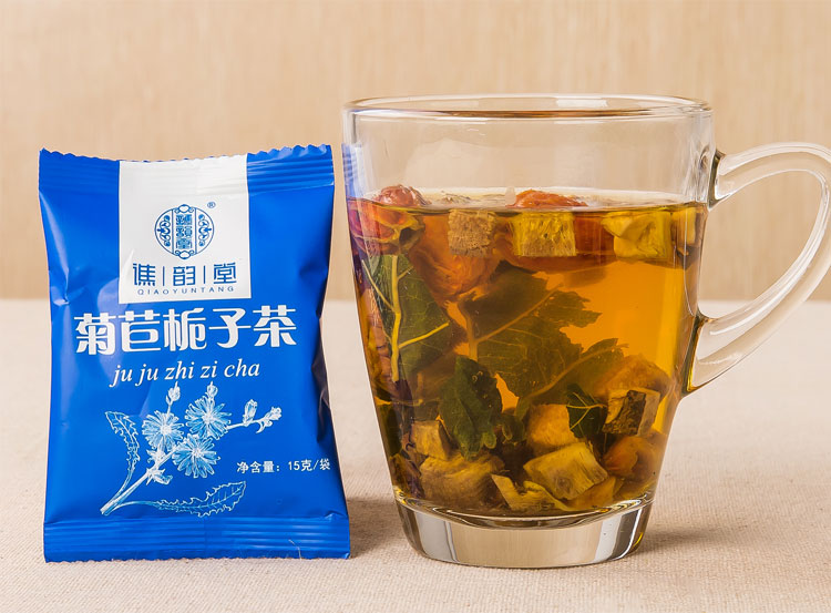 菊苣栀子茶酸降茶菊苣茶绛尿酸高排酸茶尿酸茶葛根降玉米须茶一盒装