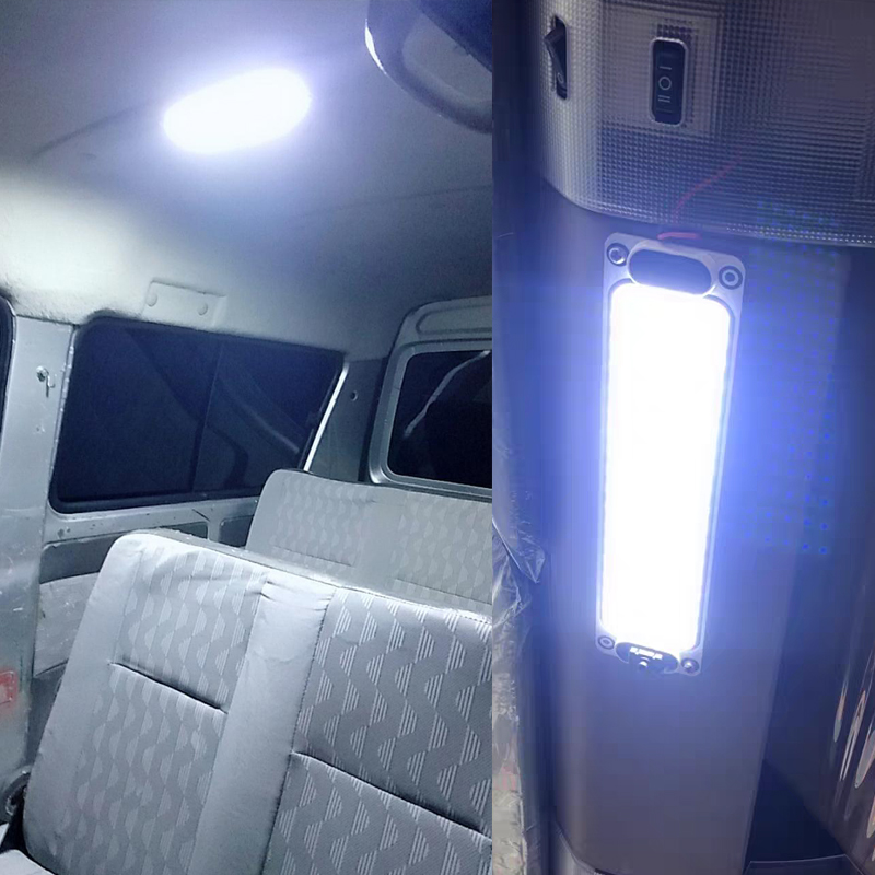 适用于货车驾驶室顶灯车厢内照明灯cob超亮冷藏车阅读灯 12v24v通用款