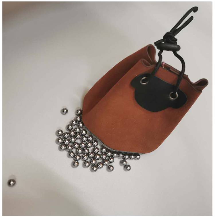 弹弓收纳包 弹弓子弹包车载钢珠包挂腰包一体牛皮泥丸户外弓粮专用钢