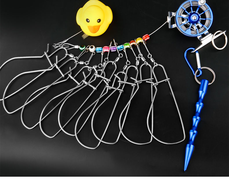 晟帆控鱼器路亚钳鱼锁扣不锈钢鱼嘴钳夹鱼钳子鱼扣鱼锁翘嘴抓鱼器精装