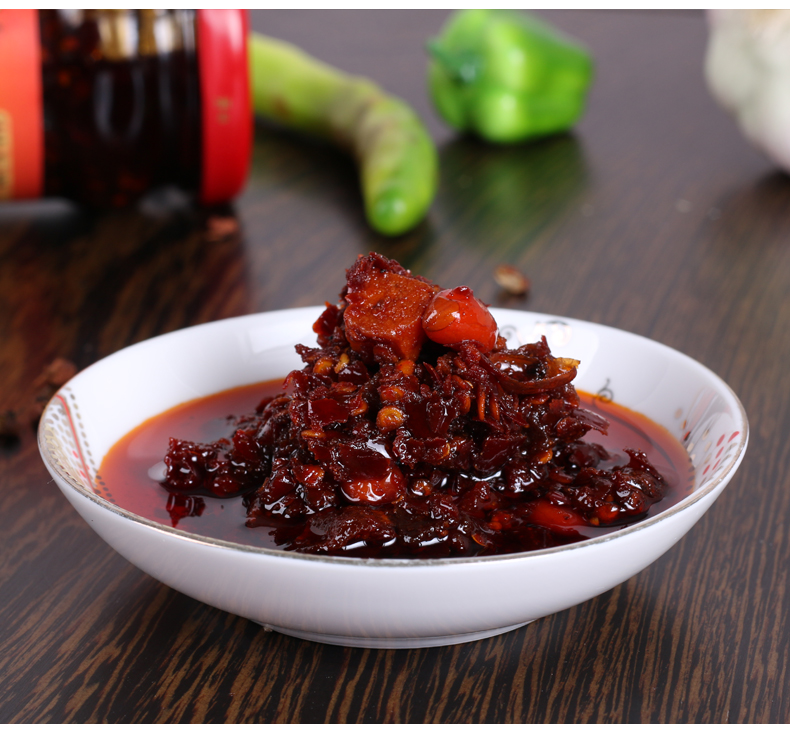 陶华碧老干妈辣三丁油辣椒酱280g5瓶装下饭菜拌凉菜香辣酱夹馍酱