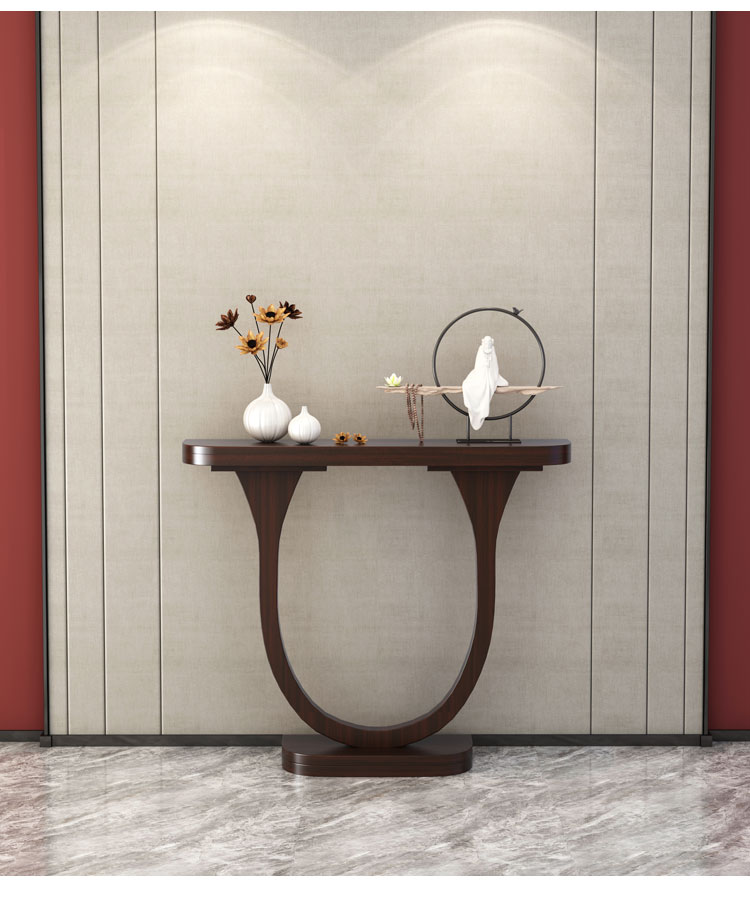 案几中式新中式玄关桌轻奢实木玄关桌走廊尽头装饰台新中式端景台条案