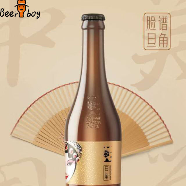 雪花脸谱系列花旦花脸啤酒418ml6瓶12瓶沈阳特产整箱啤酒花旦12瓶