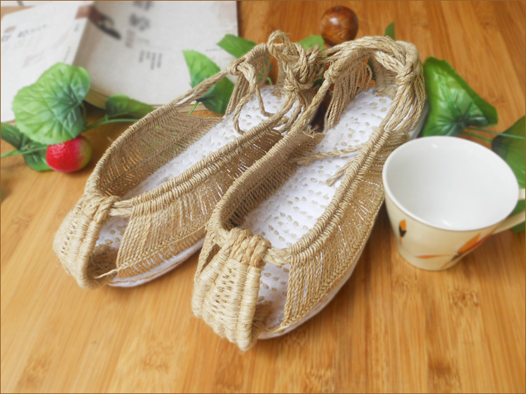 草鞋纯手工甘谷麻鞋竹麻草鞋手工藤草男士鞋古代麻鞋凉鞋甘谷特产麻鞋