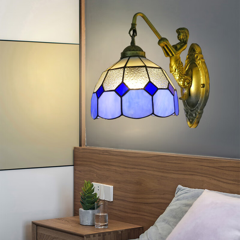 曦特莱轻奢品牌地中海创意床头壁灯玄关楼梯间壁灯防水浴室卫生间防潮